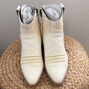 Zodiac Cream Ankle Booties